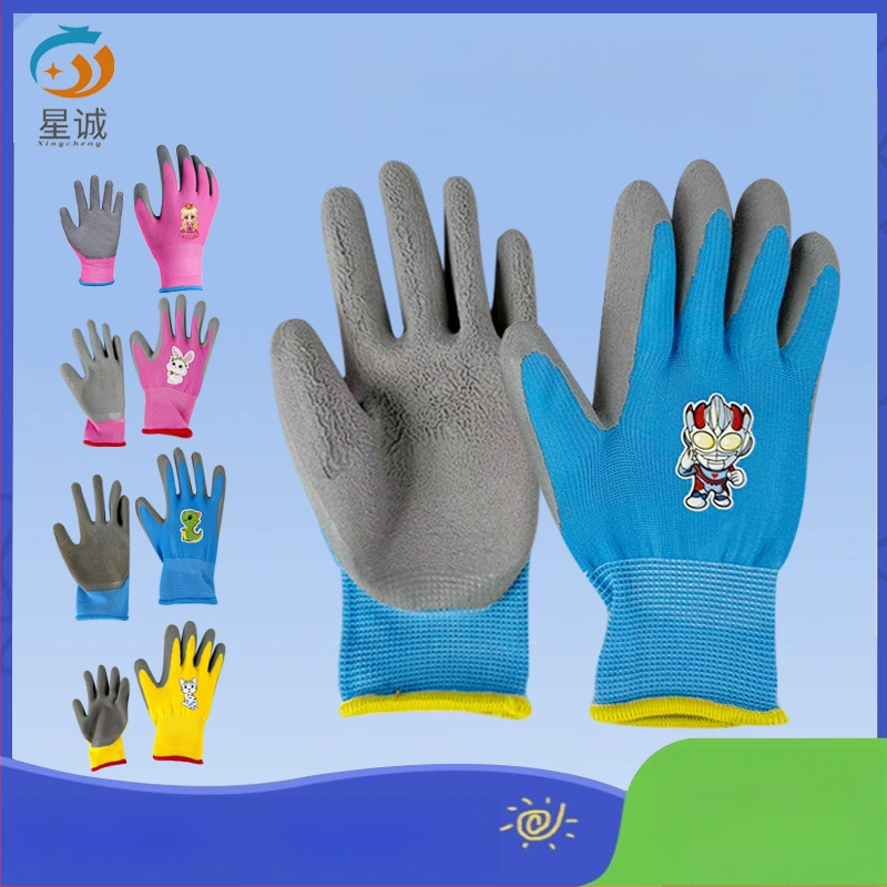 Vaikų apsauginės pirštinės lauko veikloms: neslystančios, atsparios vandeniui ir pjovimo atsparios, tinkamos žvejybai, sodininkystei ir stovyklavimui