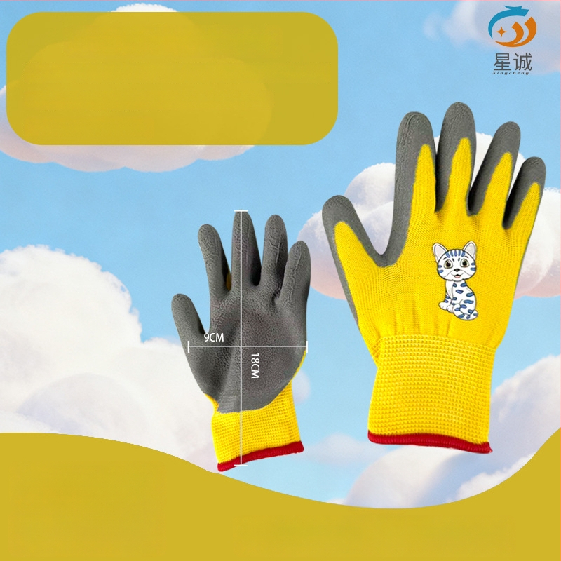 Vaikų apsauginės pirštinės lauko veikloms: neslystančios, atsparios vandeniui ir pjovimo atsparios, tinkamos žvejybai, sodininkystei ir stovyklavimui