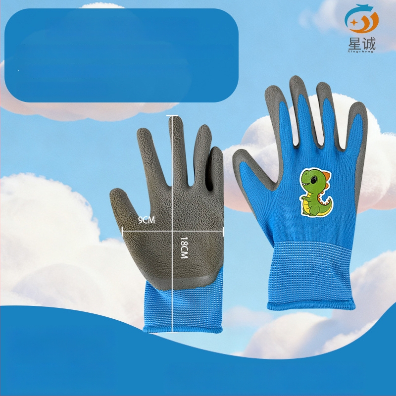 Vaikų apsauginės pirštinės lauko veikloms: neslystančios, atsparios vandeniui ir pjovimo atsparios, tinkamos žvejybai, sodininkystei ir stovyklavimui