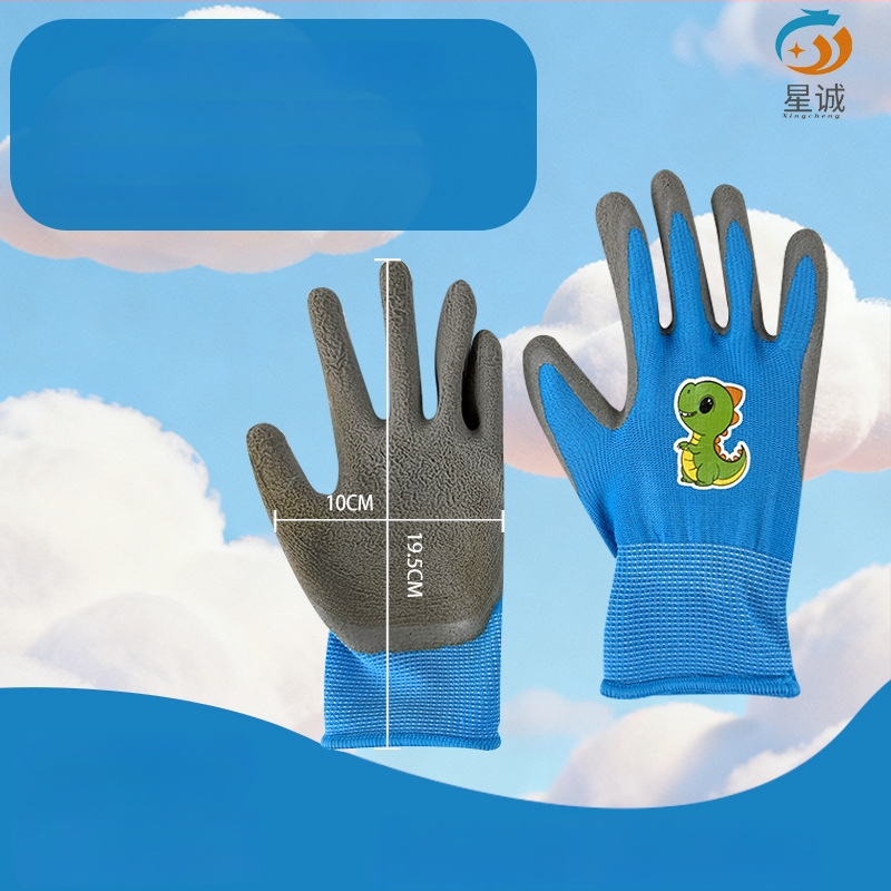 Vaikų apsauginės pirštinės lauko veikloms: neslystančios, atsparios vandeniui ir pjovimo atsparios, tinkamos žvejybai, sodininkystei ir stovyklavimui