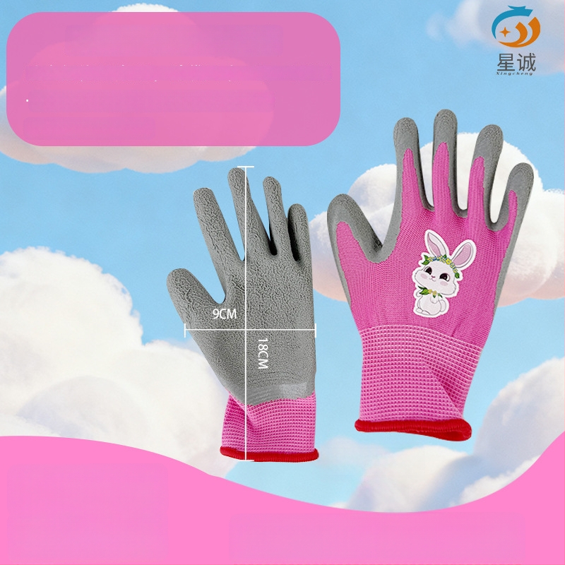 Vaikų apsauginės pirštinės lauko veikloms: neslystančios, atsparios vandeniui ir pjovimo atsparios, tinkamos žvejybai, sodininkystei ir stovyklavimui