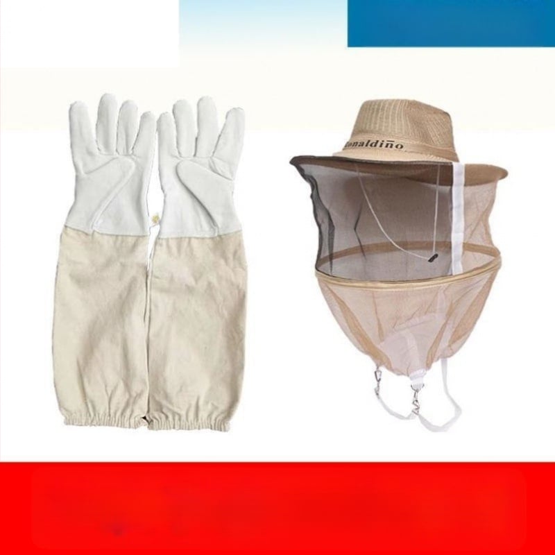 Avies odos bičių priežiūros pirštinės – anti įkandimų apsauga, saugus bičių valdymas, storesnė konstrukcija