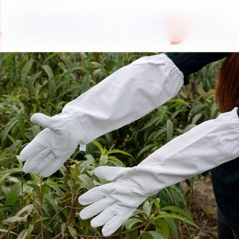 Avies odos bičių priežiūros pirštinės – anti įkandimų apsauga, saugus bičių valdymas, storesnė konstrukcija