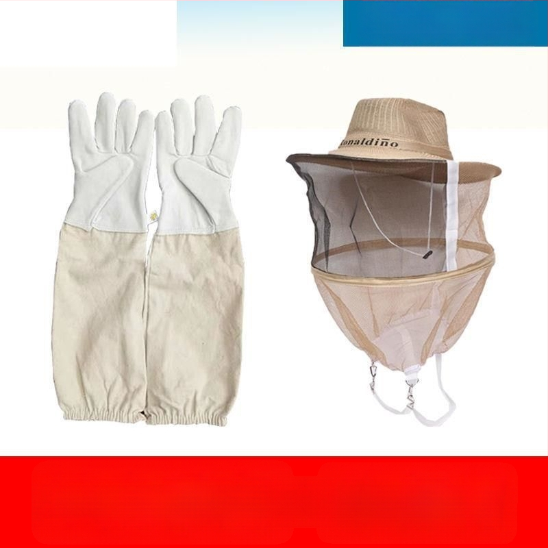 Avies odos bičių priežiūros pirštinės – anti įkandimų apsauga, saugus bičių valdymas, storesnė konstrukcija