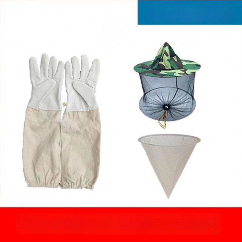 Avies odos bičių priežiūros pirštinės – anti įkandimų apsauga, saugus bičių valdymas, storesnė konstrukcija