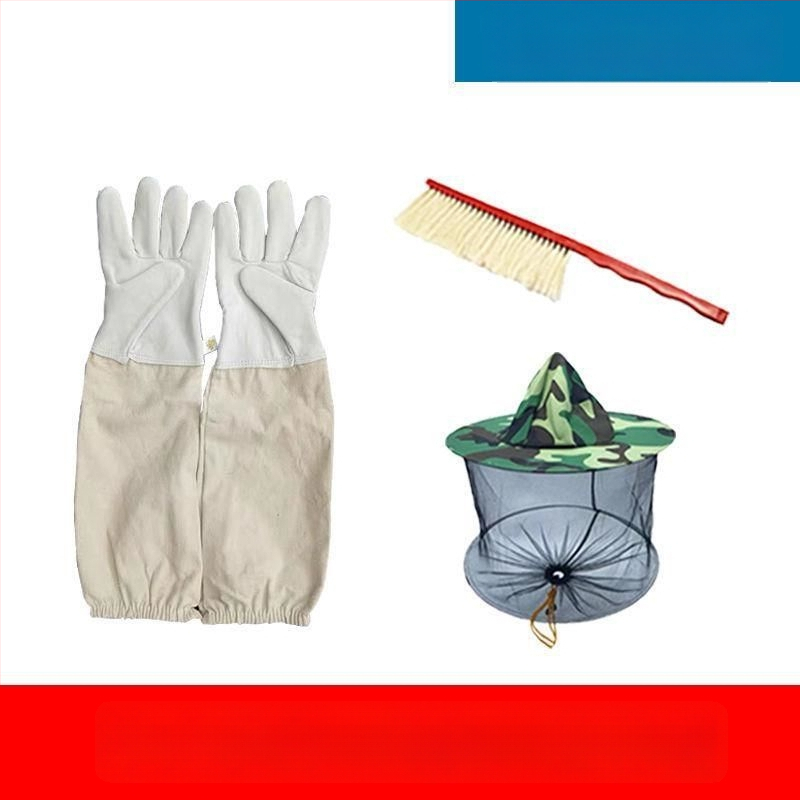 Avies odos bičių priežiūros pirštinės – anti įkandimų apsauga, saugus bičių valdymas, storesnė konstrukcija