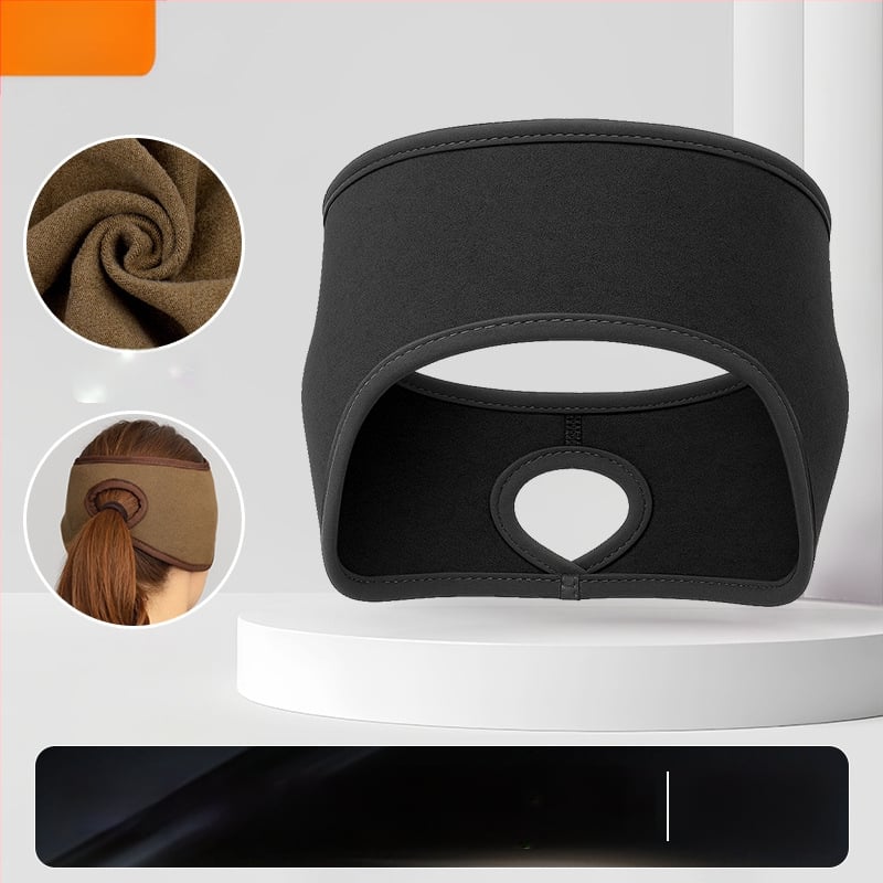 Ziemas skrējiena galvas lente – sporta stils; samta tekstūra; ādas draudzīga; silta; vēja aizsardzība ausīm