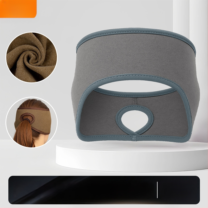 Ziemas skrējiena galvas lente – sporta stils; samta tekstūra; ādas draudzīga; silta; vēja aizsardzība ausīm