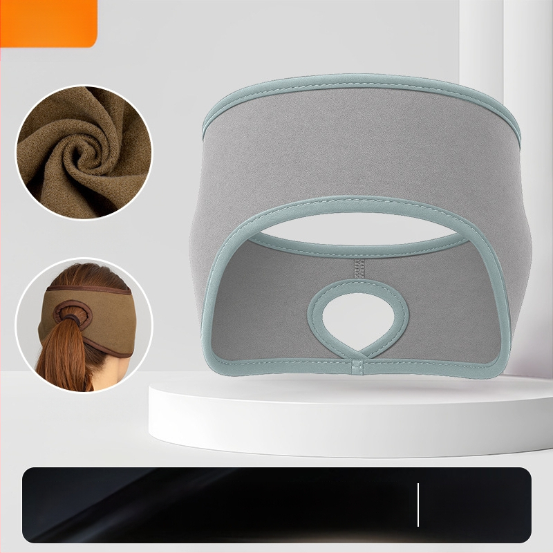 Ziemas skrējiena galvas lente – sporta stils; samta tekstūra; ādas draudzīga; silta; vēja aizsardzība ausīm