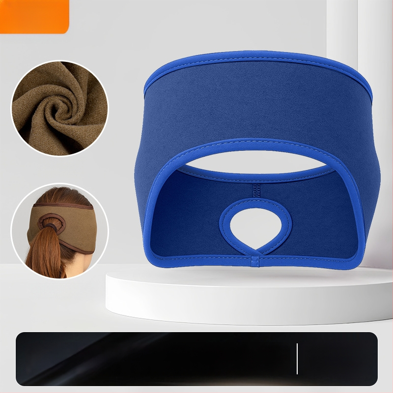 Ziemas skrējiena galvas lente – sporta stils; samta tekstūra; ādas draudzīga; silta; vēja aizsardzība ausīm