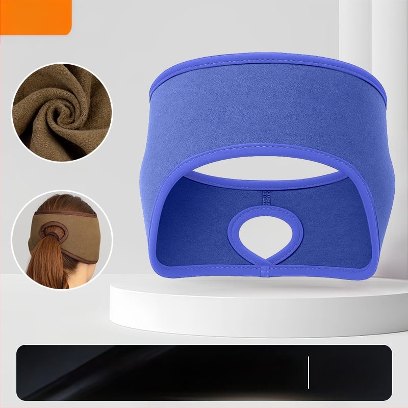 Ziemas skrējiena galvas lente – sporta stils; samta tekstūra; ādas draudzīga; silta; vēja aizsardzība ausīm