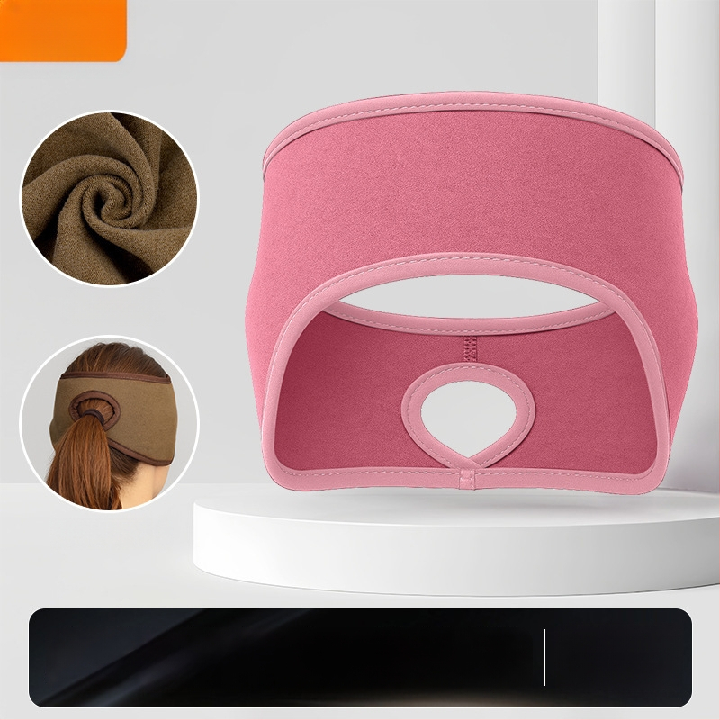 Ziemas skrējiena galvas lente – sporta stils; samta tekstūra; ādas draudzīga; silta; vēja aizsardzība ausīm