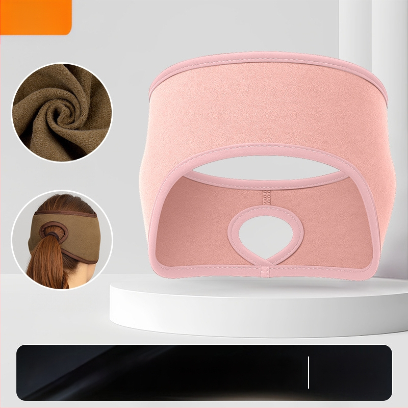 Ziemas skrējiena galvas lente – sporta stils; samta tekstūra; ādas draudzīga; silta; vēja aizsardzība ausīm