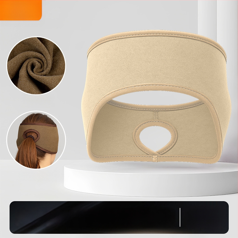 Ziemas skrējiena galvas lente – sporta stils; samta tekstūra; ādas draudzīga; silta; vēja aizsardzība ausīm