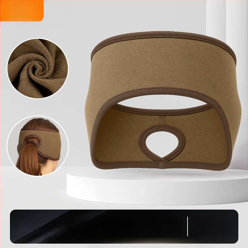 Ziemas skrējiena galvas lente – sporta stils; samta tekstūra; ādas draudzīga; silta; vēja aizsardzība ausīm