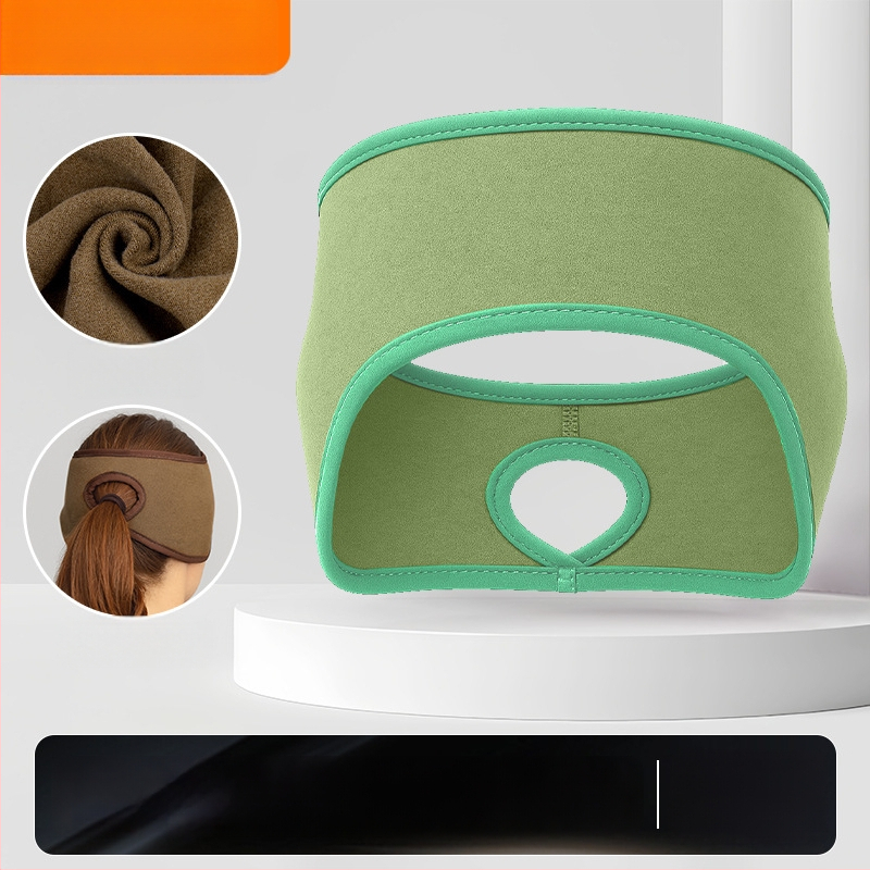 Ziemas skrējiena galvas lente – sporta stils; samta tekstūra; ādas draudzīga; silta; vēja aizsardzība ausīm