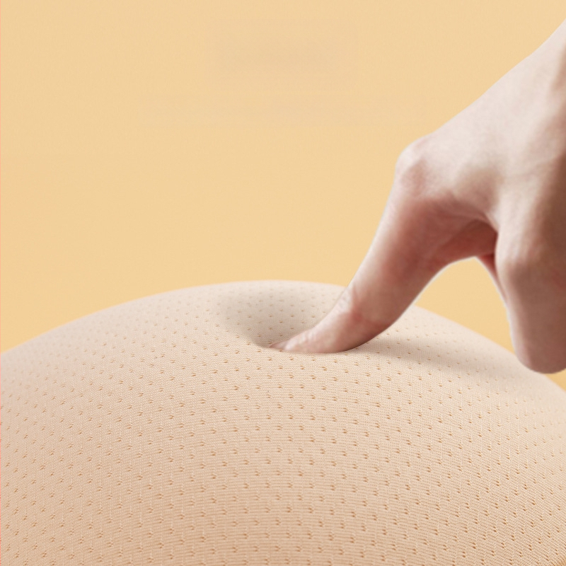 Nylon melltapasz, kerek kosár, mangó hálós anyag, légáteresztő, push-up, szárny dizájn