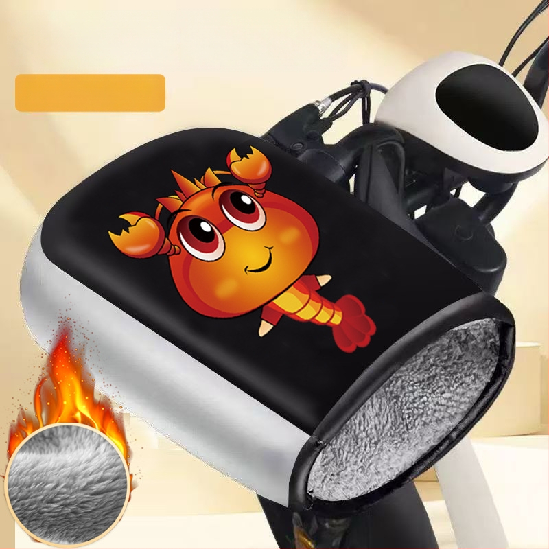 Unisex ziemas cimdi elektriskajam motociklam/elektroskuterim — pret vēju, silti, ar fleece iekšpusi