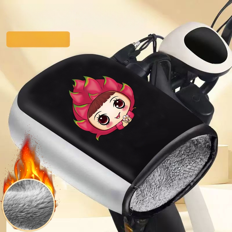 Unisex ziemas cimdi elektriskajam motociklam/elektroskuterim — pret vēju, silti, ar fleece iekšpusi