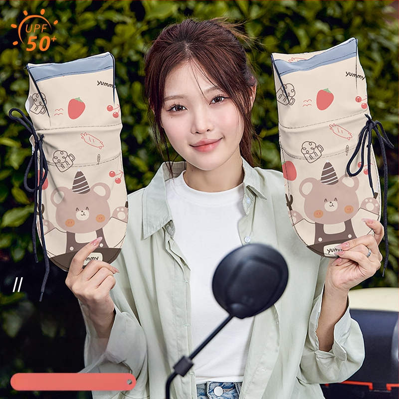 Aijia odinės dviračių pirštinės – Saulės apsauga, UV skydas, Vėjo atsparios, Šilumos izoliacija, Suaugusieji, Unisex