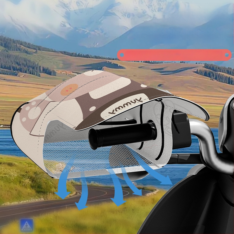 Aijia odinės dviračių pirštinės – Saulės apsauga, UV skydas, Vėjo atsparios, Šilumos izoliacija, Suaugusieji, Unisex