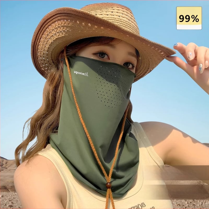 Nylon sejas maska ar pilnu UV aizsardzību riteņbraukšanai un kalnu pārgājieniem — 71–80% neilona