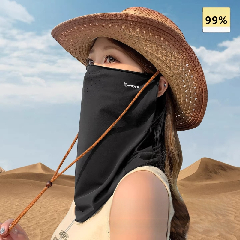 Nylon sejas maska ar pilnu UV aizsardzību riteņbraukšanai un kalnu pārgājieniem — 71–80% neilona