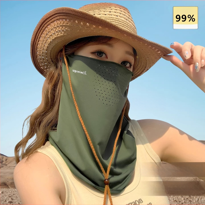 Nylon sejas maska ar pilnu UV aizsardzību riteņbraukšanai un kalnu pārgājieniem — 71–80% neilona