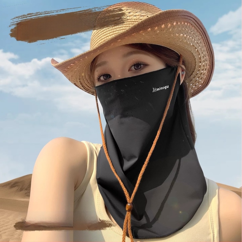 Nylon sejas maska ar pilnu UV aizsardzību riteņbraukšanai un kalnu pārgājieniem — 71–80% neilona