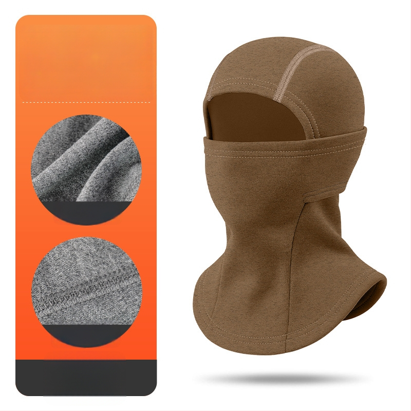 Unisex žieminė daugiafunkcinė slidinėjimo kaukė su Derong poliesteriu ir 11–20% elastano, greitas džiūvimas, kvėpuojanti, vėjo atspari, išlaiko šilumą, integruota kaklo apsauga
