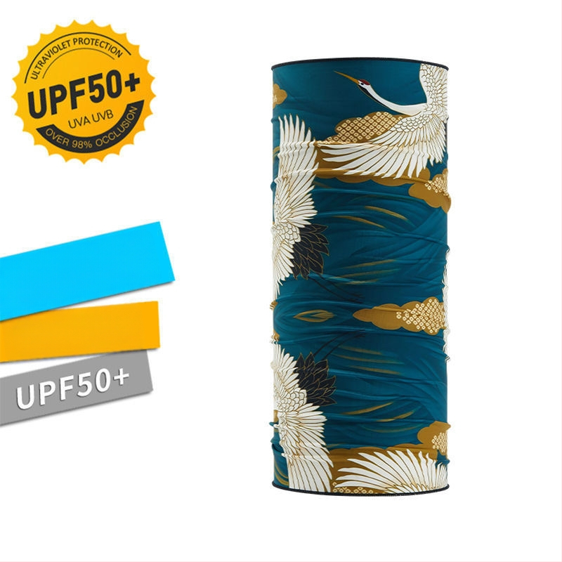 Ice Silk Magic Scarf – Pilnas sejas UV aizsargmaska ārējām aktivitātēm (zveja, izjādes), raksts: saplēstie ziedi