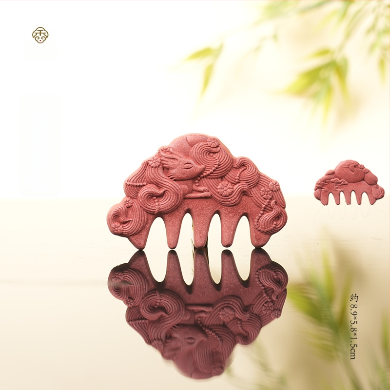 Augu izcelsmes ķemme Polygonum multiflorum, Unisex, daļēji rokas darbs un daļēji mehāniska apstrāde, atsevišķs iepakojums