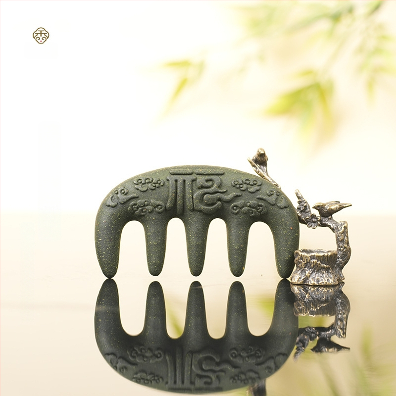 Augu izcelsmes ķemme Polygonum multiflorum, Unisex, daļēji rokas darbs un daļēji mehāniska apstrāde, atsevišķs iepakojums