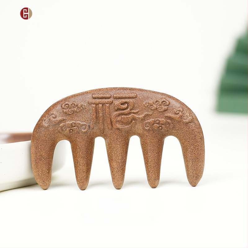 Augu izcelsmes ķemme Polygonum multiflorum, Unisex, daļēji rokas darbs un daļēji mehāniska apstrāde, atsevišķs iepakojums