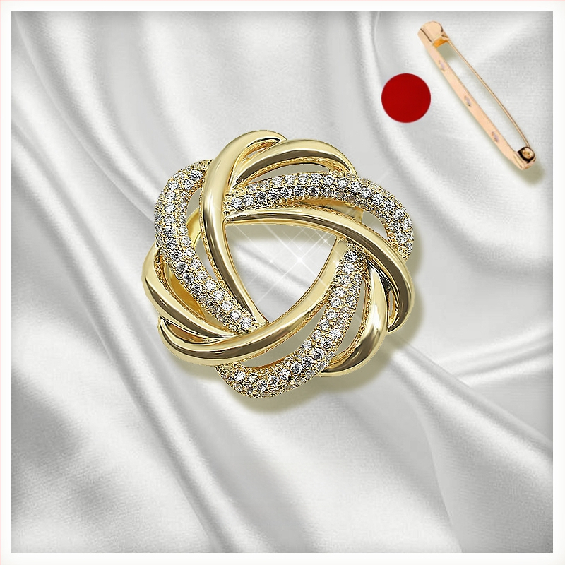 Šalles sprādze un poga ar ziedu motīvu, sakausējums, zeltījums, pielāgojams