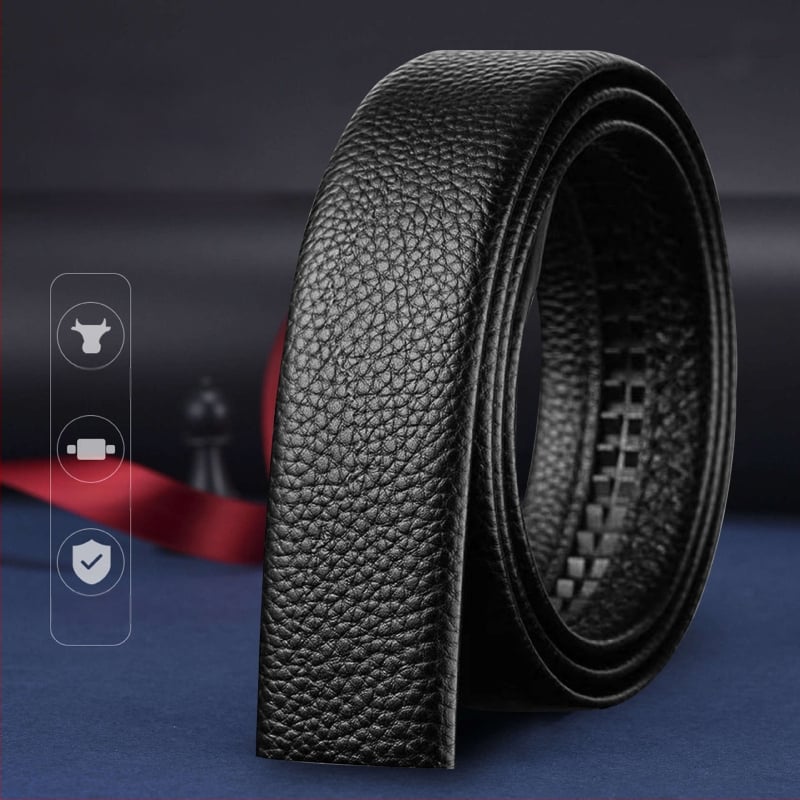 Vyrinė diržas su automatine sagtimi – biuro kasdieniam stiliui, laisvalaikio stiliui, 2025 m. pavasaris, Qingqi Paul