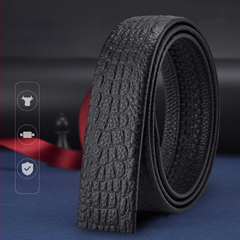 Vyrinė diržas su automatine sagtimi – biuro kasdieniam stiliui, laisvalaikio stiliui, 2025 m. pavasaris, Qingqi Paul