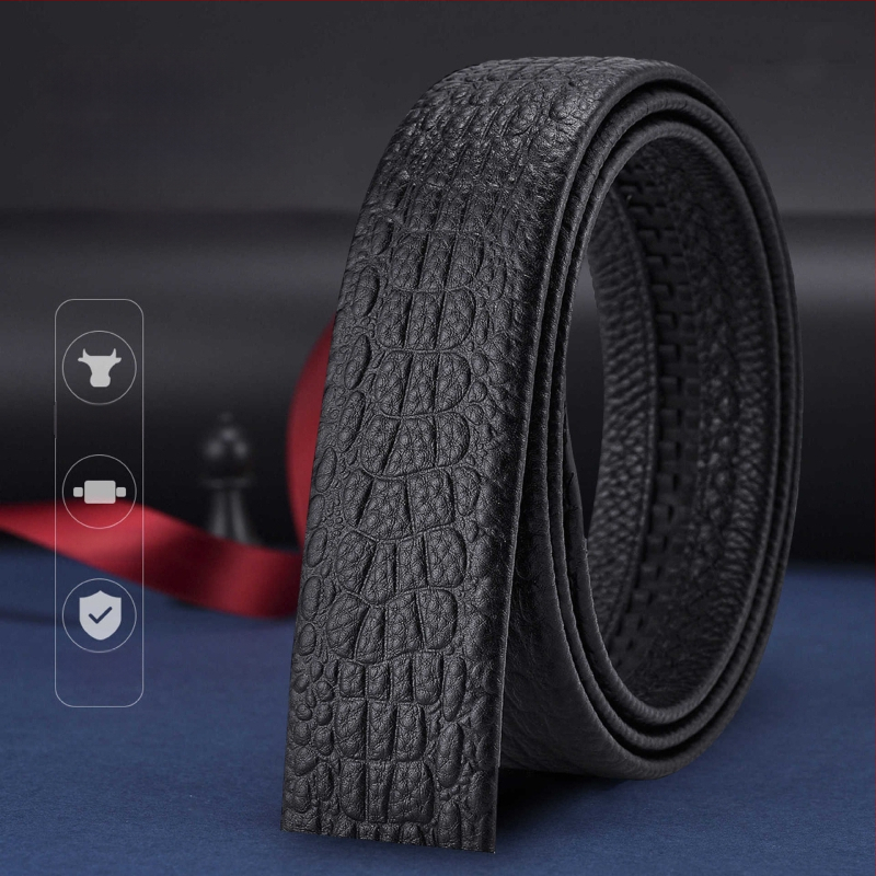 Vyrinė diržas su automatine sagtimi – biuro kasdieniam stiliui, laisvalaikio stiliui, 2025 m. pavasaris, Qingqi Paul