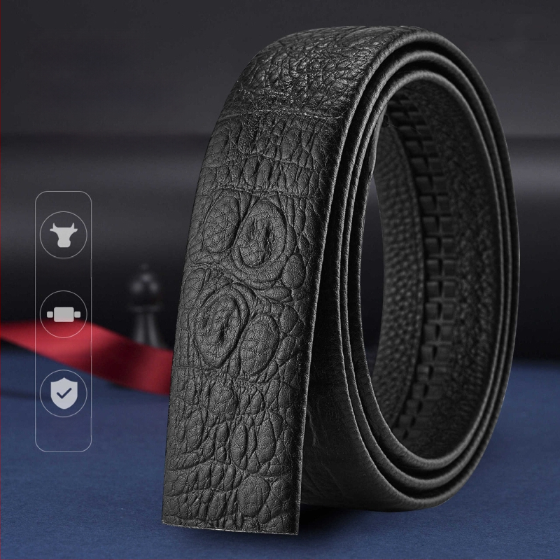 Vyrinė diržas su automatine sagtimi – biuro kasdieniam stiliui, laisvalaikio stiliui, 2025 m. pavasaris, Qingqi Paul