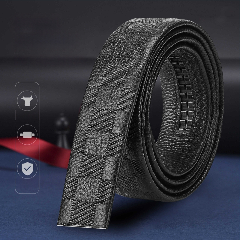 Vyrinė diržas su automatine sagtimi – biuro kasdieniam stiliui, laisvalaikio stiliui, 2025 m. pavasaris, Qingqi Paul