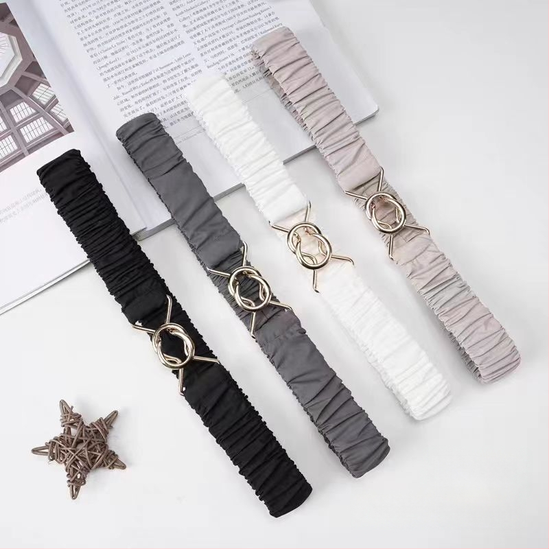 Sieviešu elastīgā josta ar sakausējuma sprādzi, der kleitām un mēteļiem, platums 2-4 cm, sprādzes aizvērums, 2024. gada pavasaris