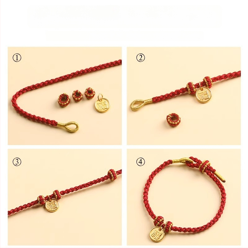 Nerta virvės apyrankė, etninio stiliaus, unisex, rankų darbo, atskirai įpakuota