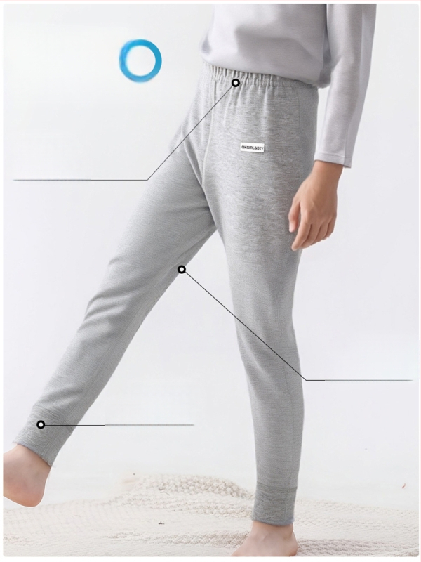 Ilgos vaikų medvilnės fliso kelnės rudenį–žiemos sezonui, su vidutiniu liemeniu, su atvira kirkšnies zona, japoniško stiliaus, 3–8 metų vaikams