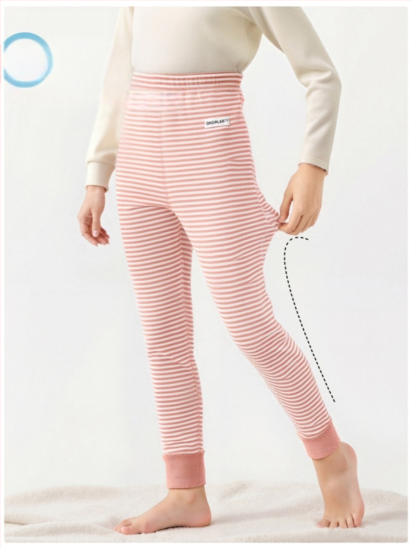 Ilgos vaikų medvilnės fliso kelnės rudenį–žiemos sezonui, su vidutiniu liemeniu, su atvira kirkšnies zona, japoniško stiliaus, 3–8 metų vaikams