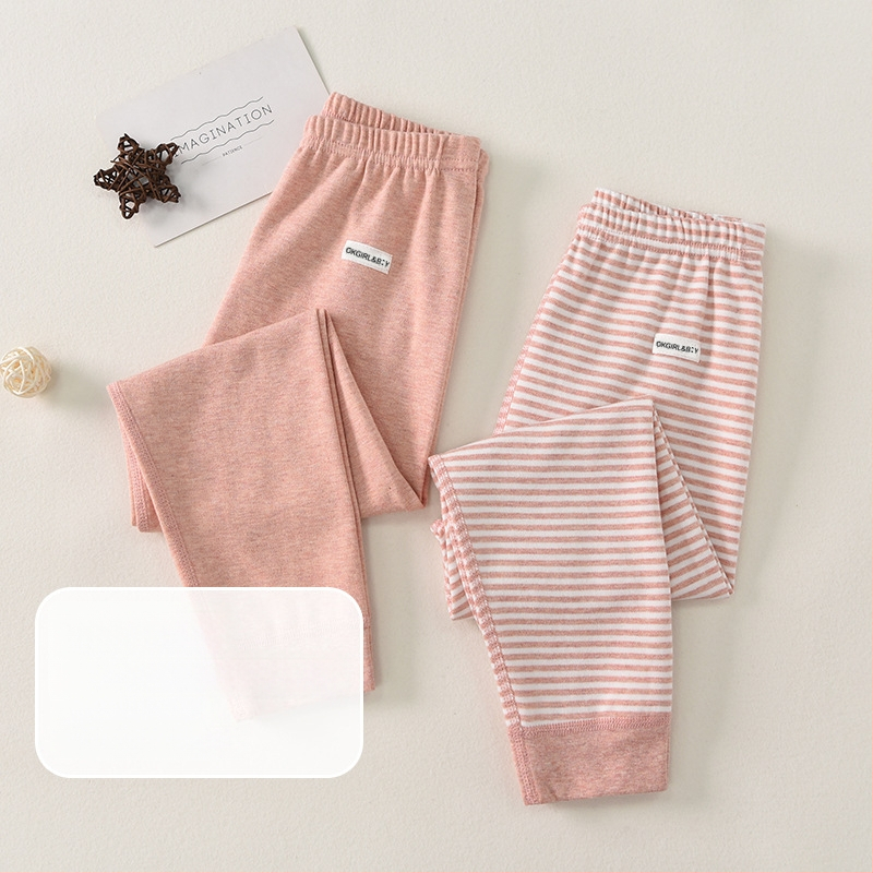 Ilgos vaikų medvilnės fliso kelnės rudenį–žiemos sezonui, su vidutiniu liemeniu, su atvira kirkšnies zona, japoniško stiliaus, 3–8 metų vaikams