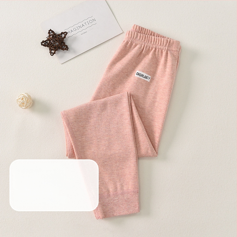 Ilgos vaikų medvilnės fliso kelnės rudenį–žiemos sezonui, su vidutiniu liemeniu, su atvira kirkšnies zona, japoniško stiliaus, 3–8 metų vaikams