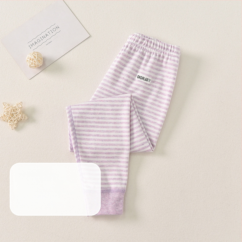 Ilgos vaikų medvilnės fliso kelnės rudenį–žiemos sezonui, su vidutiniu liemeniu, su atvira kirkšnies zona, japoniško stiliaus, 3–8 metų vaikams