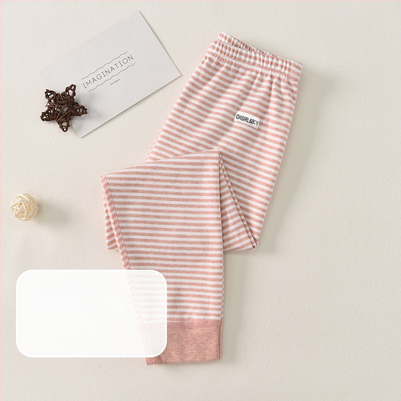 Ilgos vaikų medvilnės fliso kelnės rudenį–žiemos sezonui, su vidutiniu liemeniu, su atvira kirkšnies zona, japoniško stiliaus, 3–8 metų vaikams