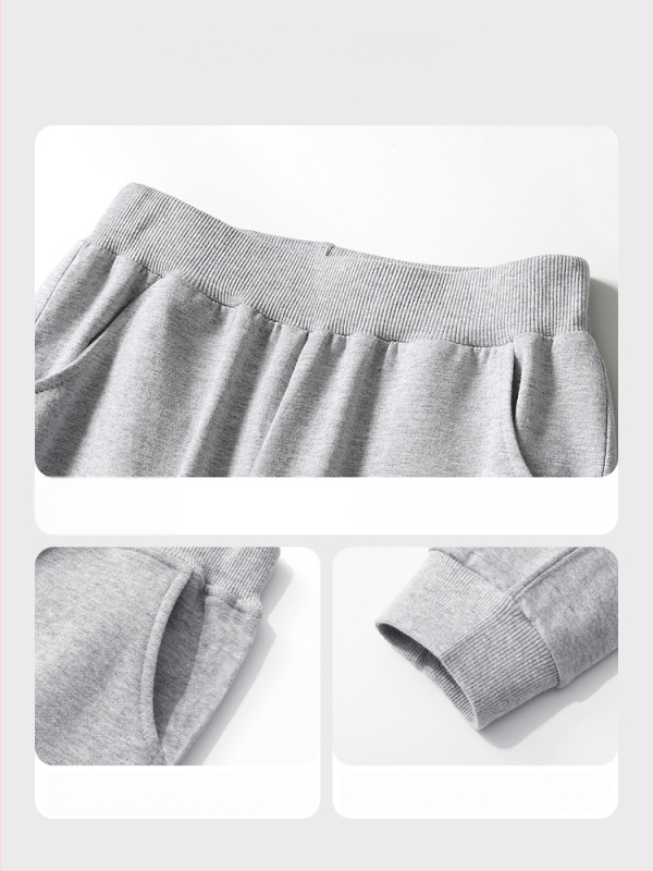 Mergaitėms plonos sportinės kelnės, universalus stilius, su elastine juosta liemens, vienos spalvos (Pagrindinė medžiaga: medvilnė; Audinio sudėtis: 80% medvilnė, 20% poliesteris; Juosmuo: vidutinio aukščio su elastine; Raštas: vienos spalvos; Audinio švel