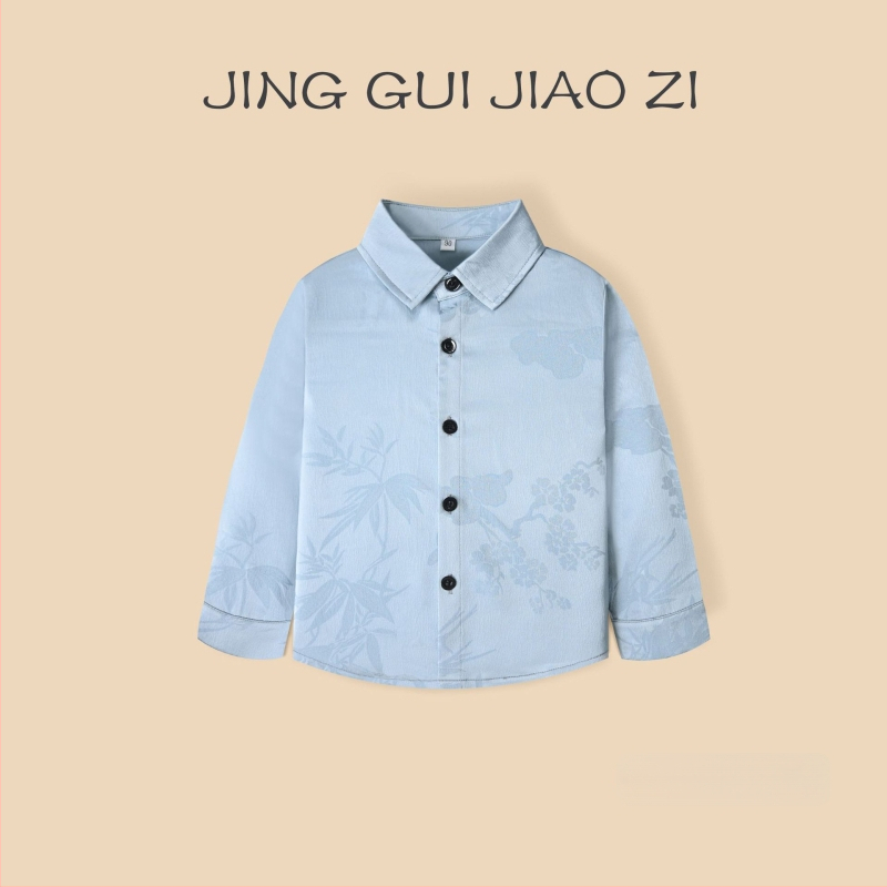 Berniukų ilgomis rankovėmis marškiniai iš 100% medvilnės, dryžuoti, švelnus audinys, pavasariui ir rudeniui, 3–8 metų